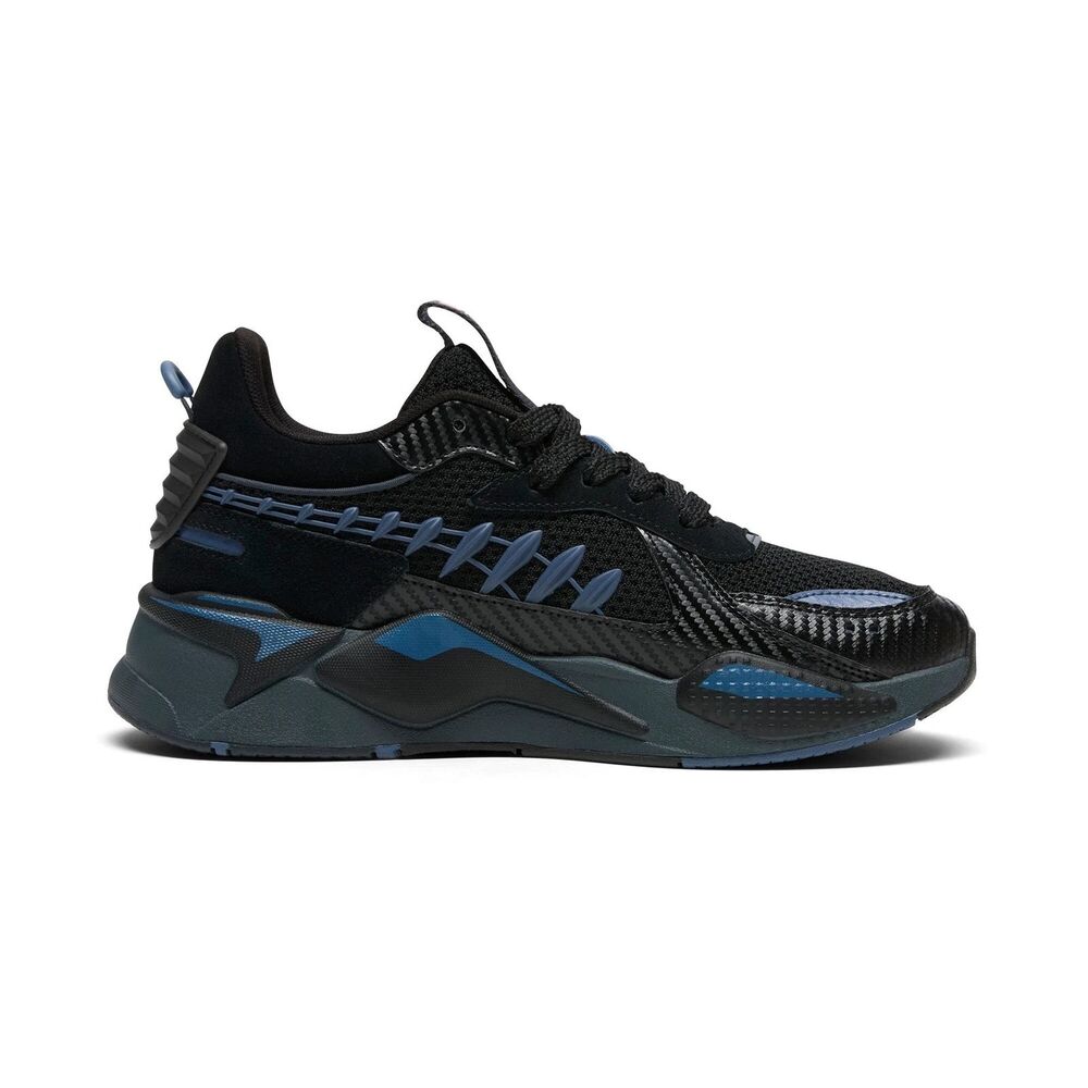 PUMA RS-X Black Panther Sneakers Black/Blue/Gray Mens Size 10.5 - (397742 01)